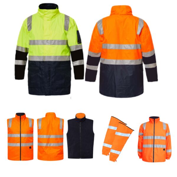 Hi Vis 6 in 1 Jacket with Tape Thumbnail