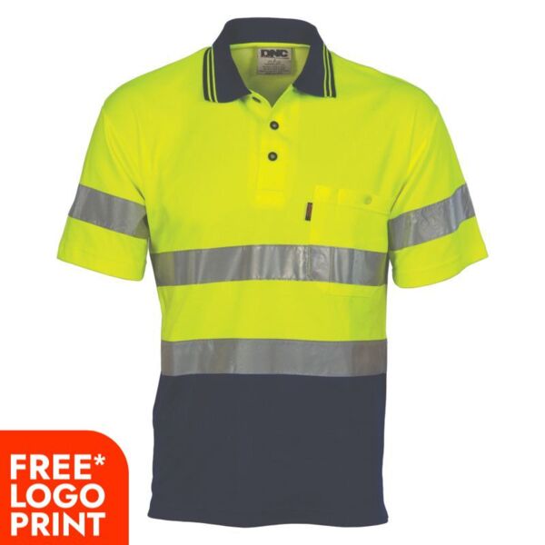Two Tone Cotton Back Polos with Generic Tape Thumbnail