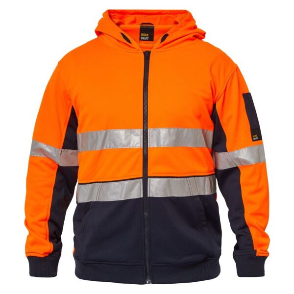 Mens Peak Hi Vis Two Tone Hoodie With Csr Tape Thumbnail